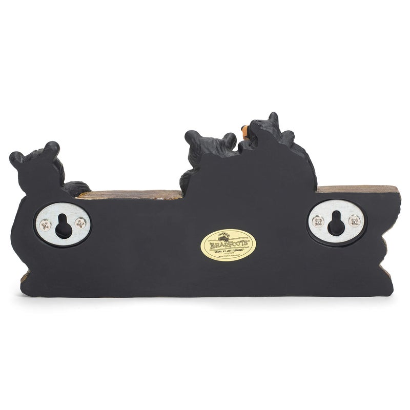 DEMDACO Black Bear Family 3.5 x 7.5 Hand-cast Resin Figurine Key Holder - Image 4